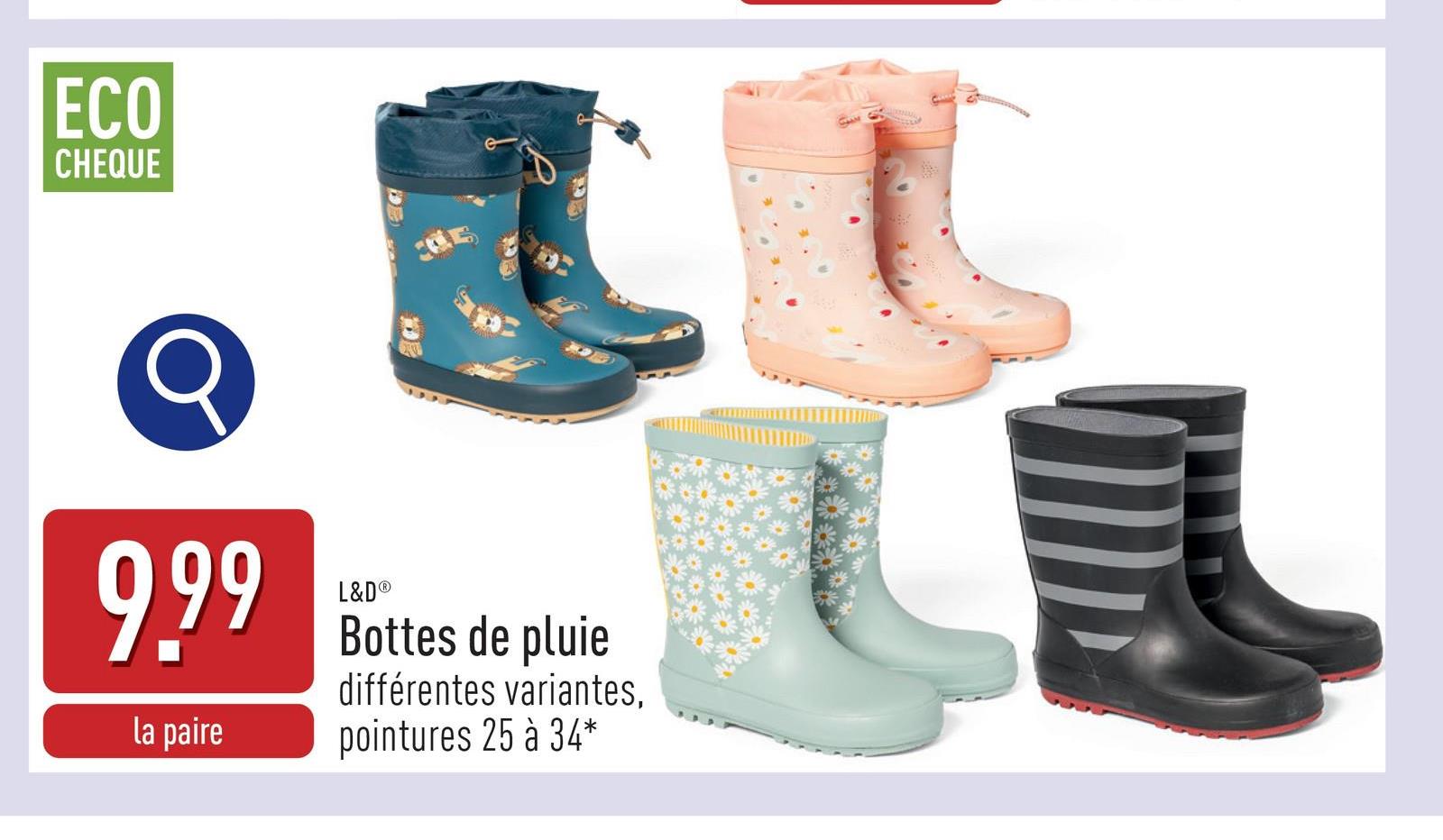 Bottes de pluie dessus en caoutchouc avec détails réfléchissants, intérieur : textile, semelle extérieure profilée en caoutchouc, choix entre différentes variantes, pointures 30 à 34