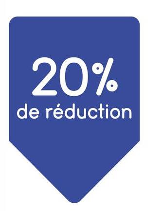 20%
de réduction