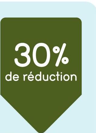 30%
de réduction