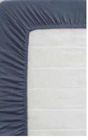 Drap-housse Jersey - bleu marine - 90x200 cm