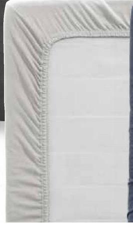 Drap-housse Jersey - gris clair - 90x200 cm