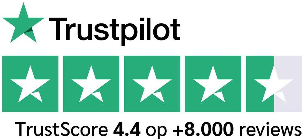 ★ Trustpilot
TrustScore 4.4 op +8.000 reviews