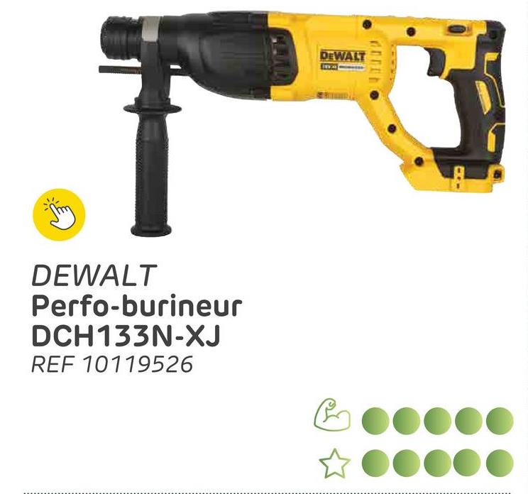 DEWALT
Perfo-burineur
DCH133N-XJ
REF 10119526
DEWALT
00000