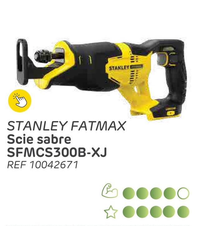 STANLEY D
STANLEY FATMAX
Scie sabre
SFMCS300B-XJ
REF 10042671
B