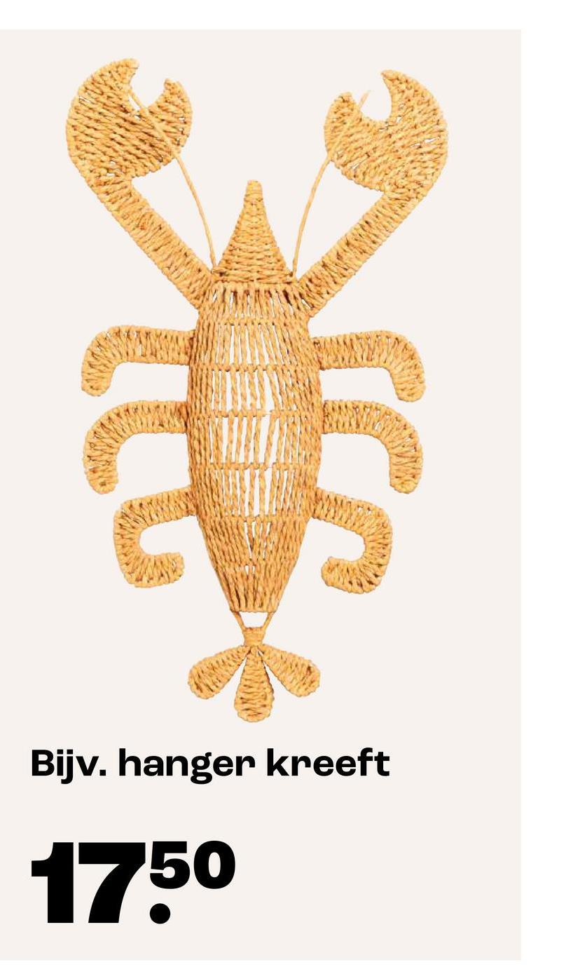 Bijv. hanger kreeft
1750