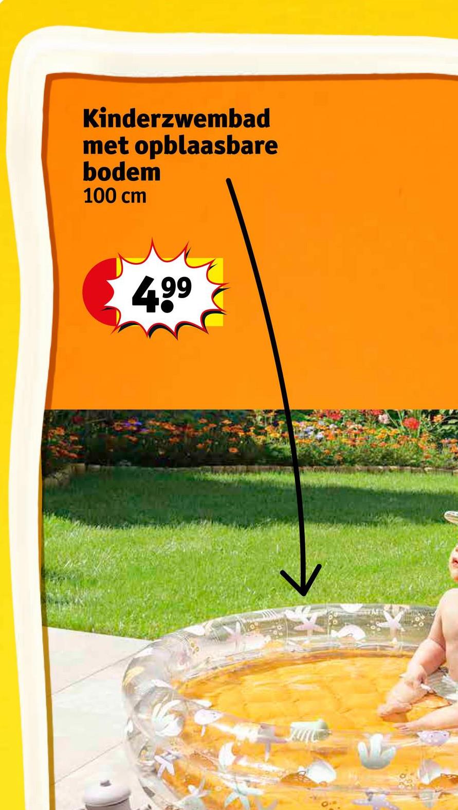 Kinderzwembad
met opblaasbare
bodem
100 cm
499