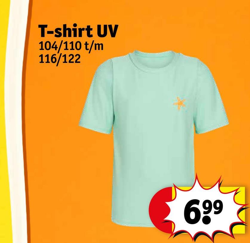 T-shirt UV
104/110 t/m
116/122
699