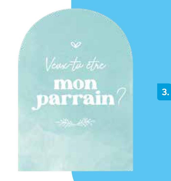 Veux-tu etre
mon
parrain?
3.