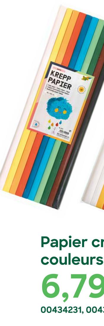 KREPP
PAPIER
Papier cr
couleurs
6,79
00434231, 004