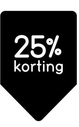 25%
korting