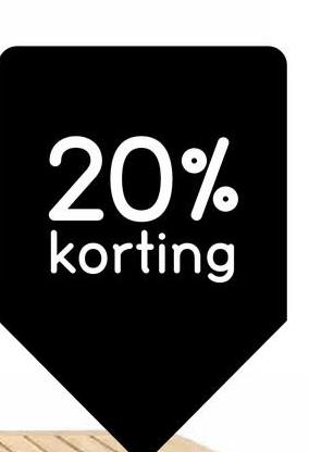 20%
korting