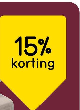 15%
korting