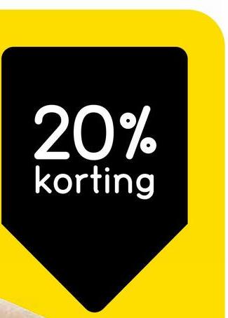 20%
korting