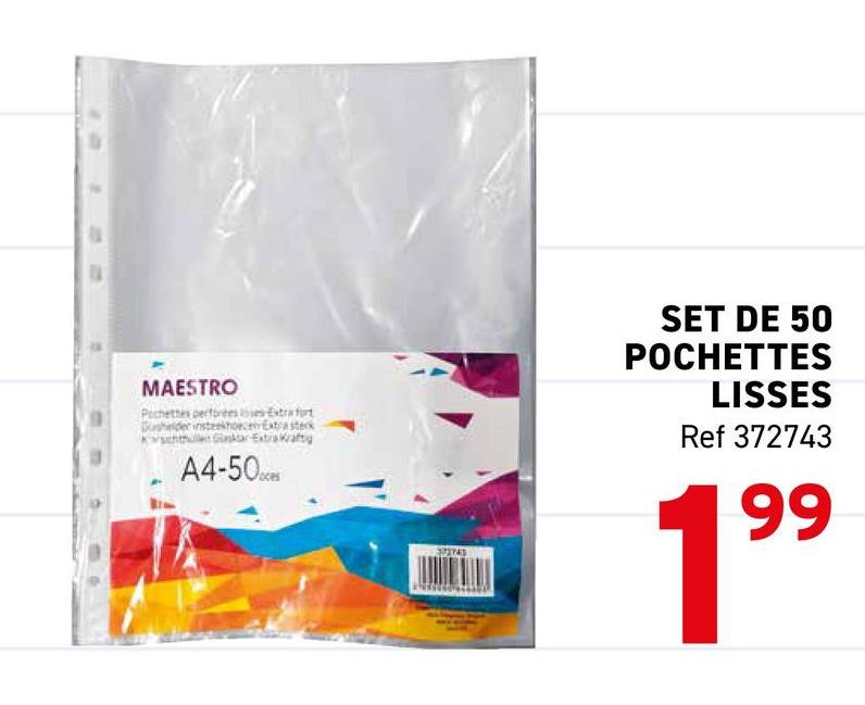 MAESTRO
Abies Extra fort
Extra steck
Extra Kraftig
A4-50
SET DE 50
POCHETTES
LISSES
Ref 372743
199