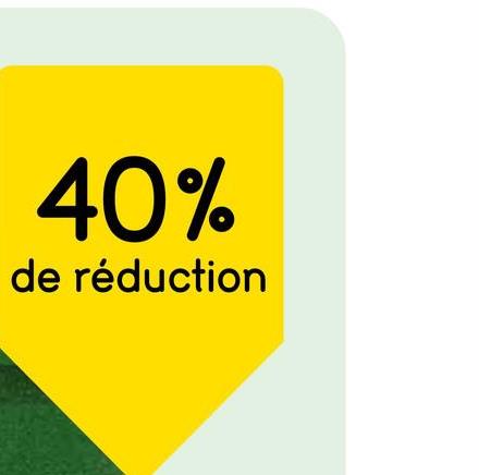 40%
de réduction