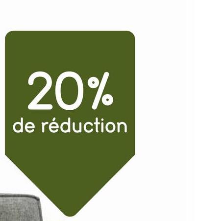 20%
de réduction