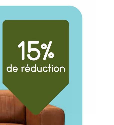15%
de réduction