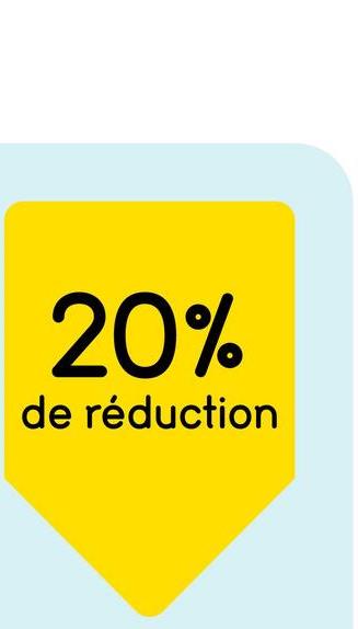 20%
de réduction