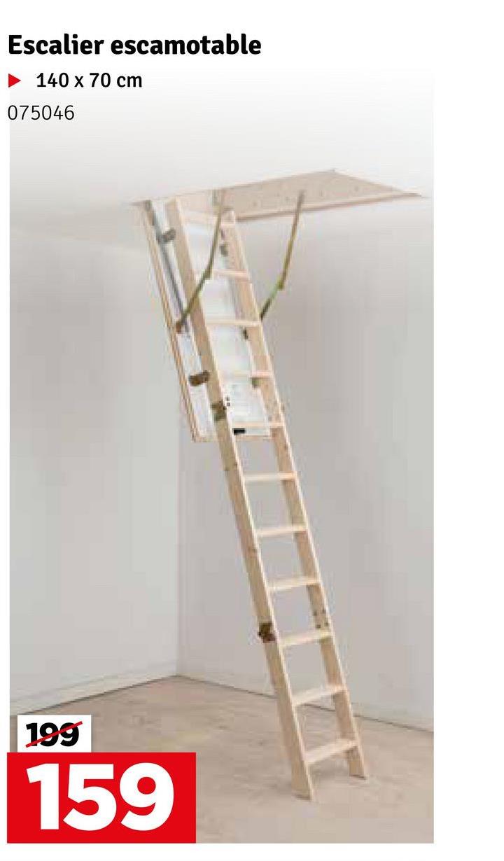 Escalier escamotable
►140 x 70 cm
075046
199
159