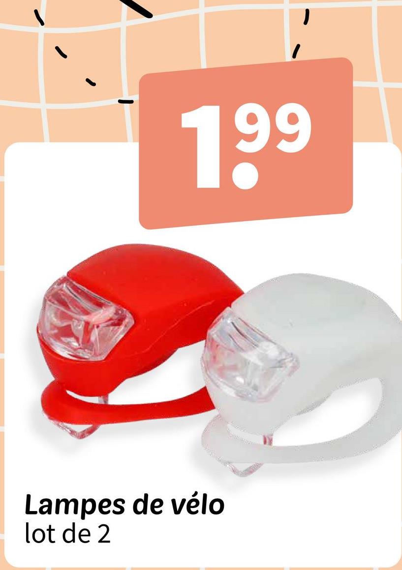 199
Lampes de vélo
lot de 2
