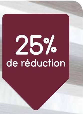 25%
de réduction