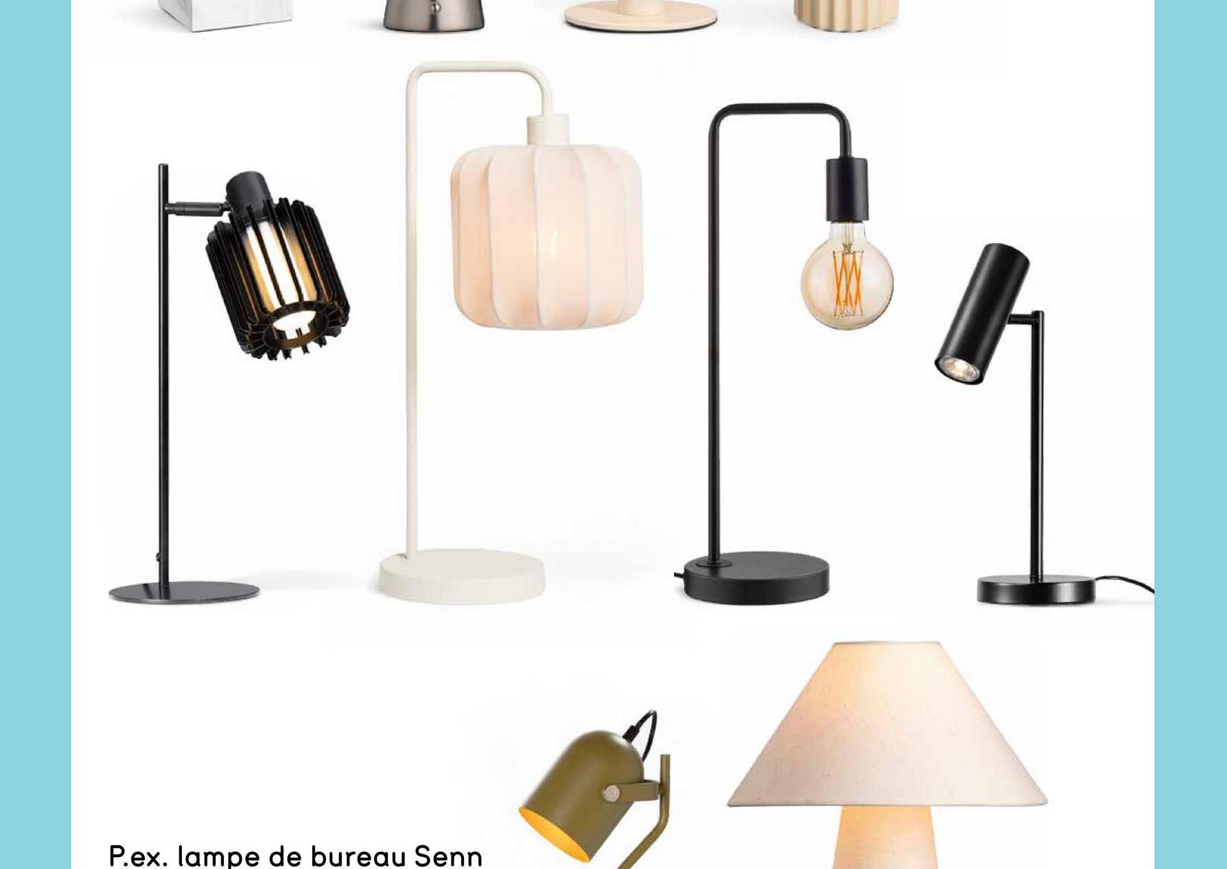 P.ex. lampe de bureau Senn