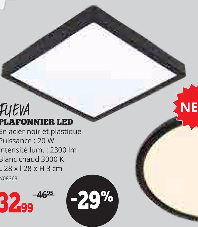 FUEVA PLAFONNIER LED