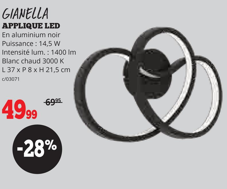 GIANELLA APPLIQUE LED