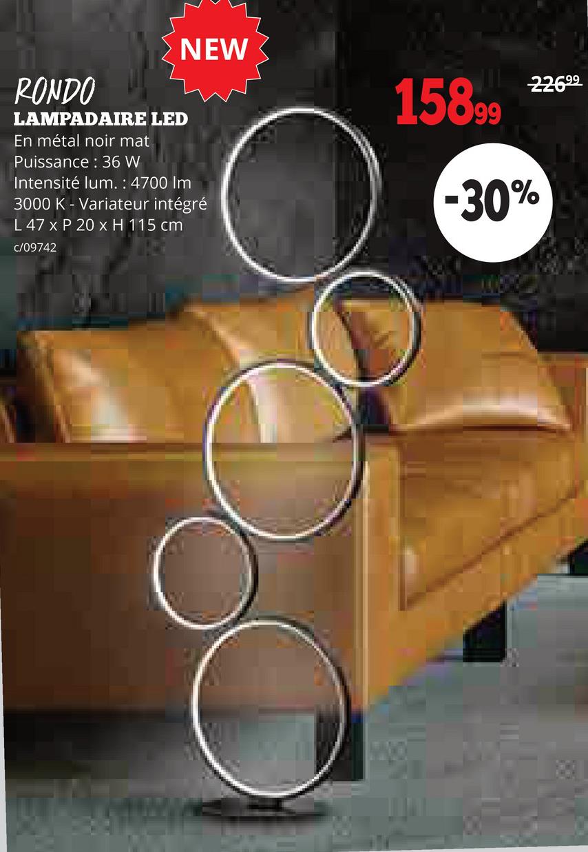 RONDO LAMPADAIRE LED