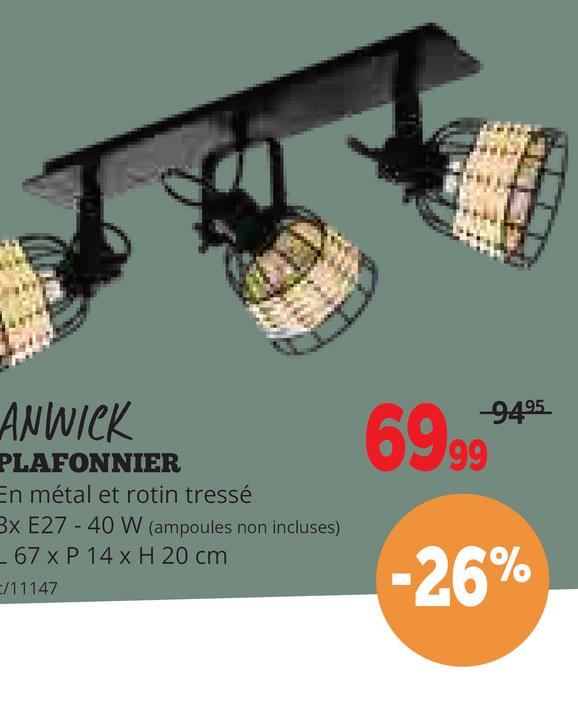 ANWICK PLAFONNIER