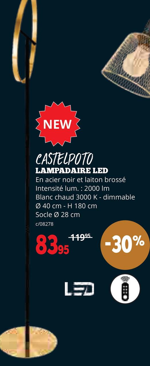 CASTELPOTO LAMPADAIRE LED