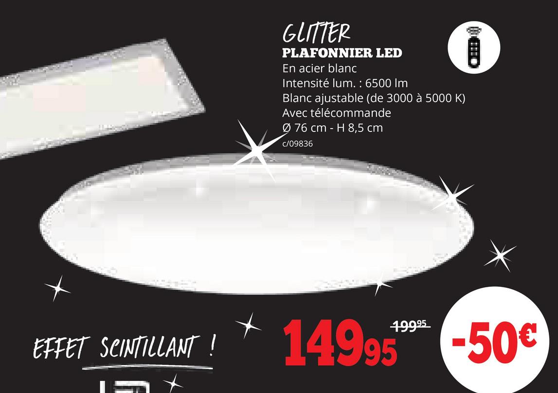 GLITTER PLAFONNIER LED