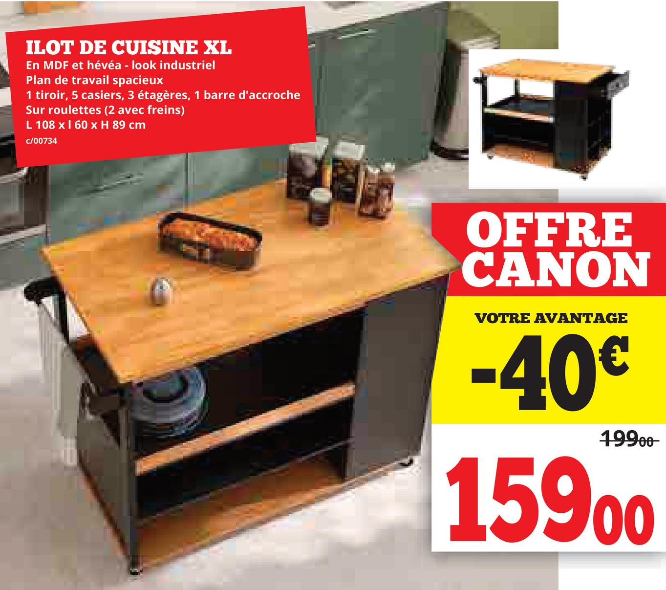 ILOT DE CUISINE XL