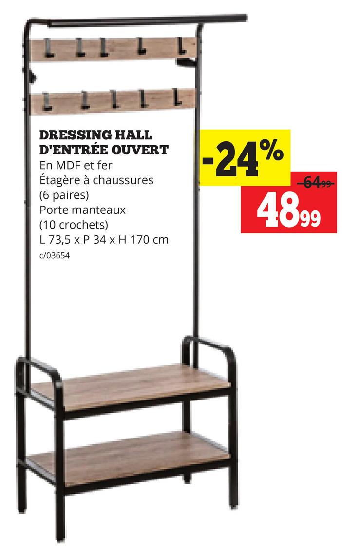 DRESSING HALL D'ENTRÉE OUVERT