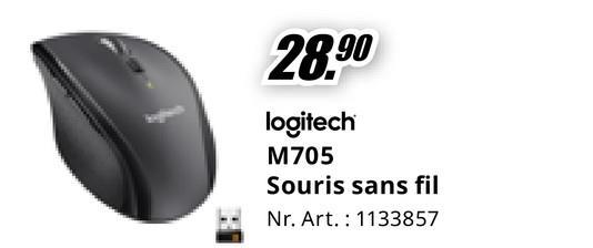 28.90
logitech
M705
Souris sans fil
Nr. Art. 1133857
