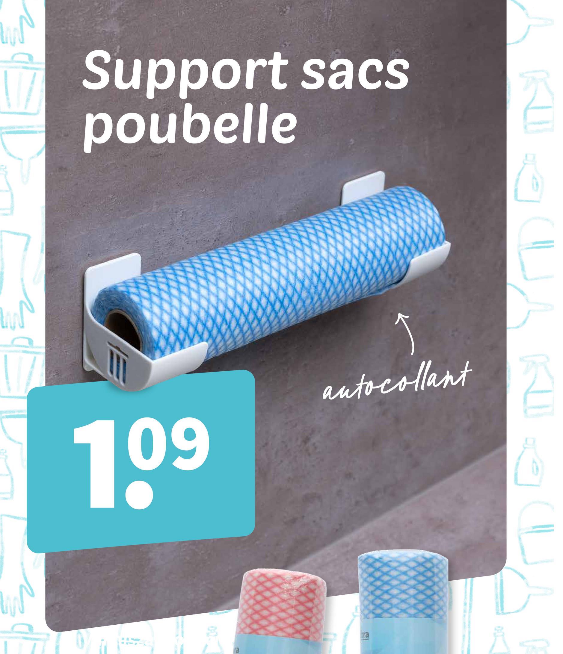 ไฟ
Support sacs
poubelle
1.09
J
autocollant
0:0
a