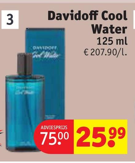 3
Davidoff Cool
Water
125 ml
€ 207.90/1.
ADVIESPRIJS
75.00 2599
