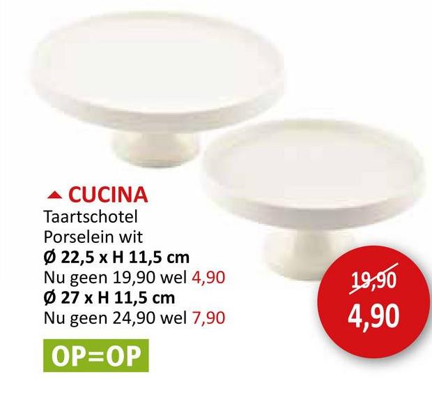 CUCINA Taartschotel