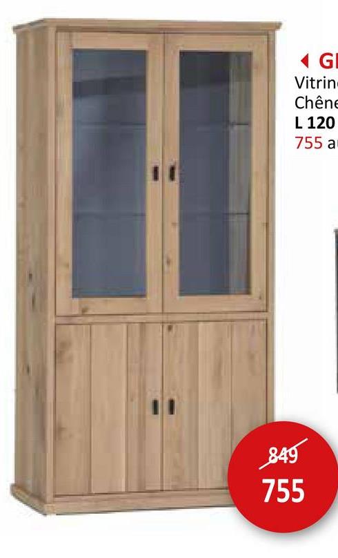 Vitrine Chêne L 120