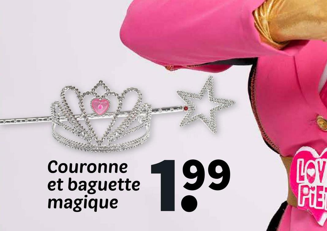 Couronne et baguette magique