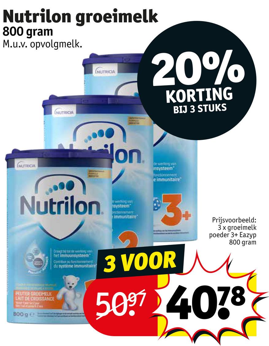 Nutrilon groeimelk 800 gram