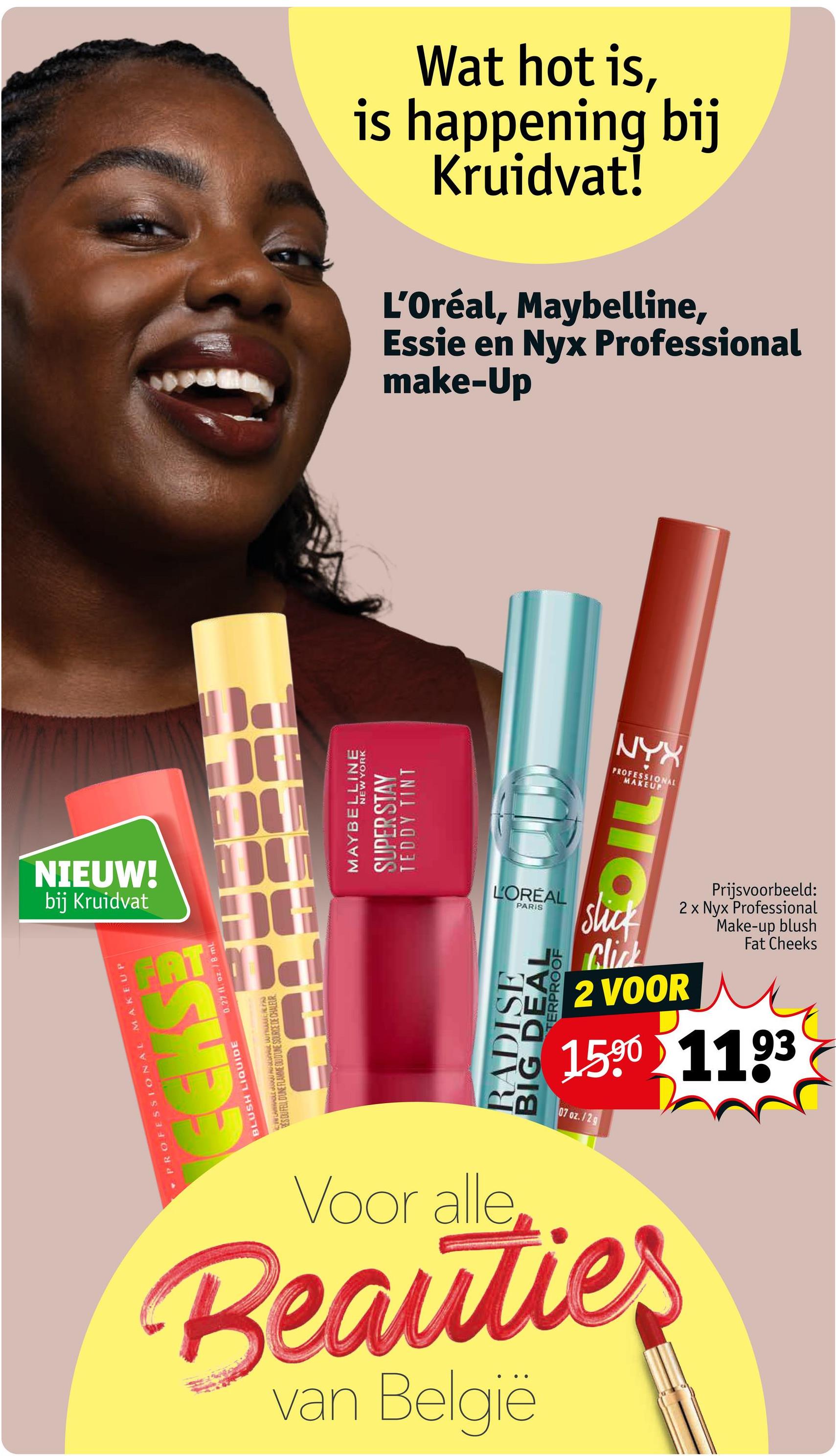 L'Oréal, Maybelline, Essie en Nyx Professional make-Up