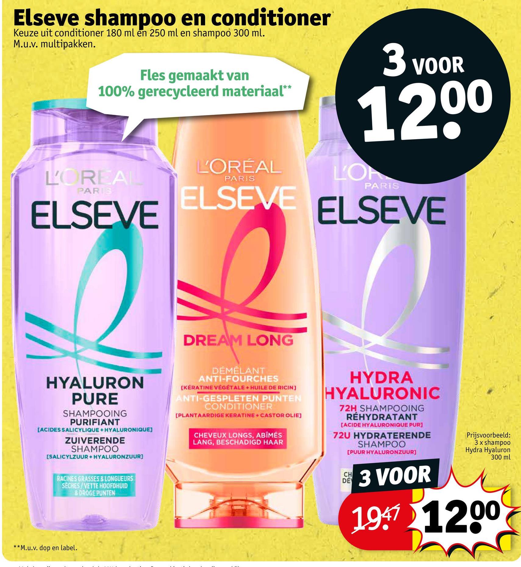 Elseve shampoo en conditioner