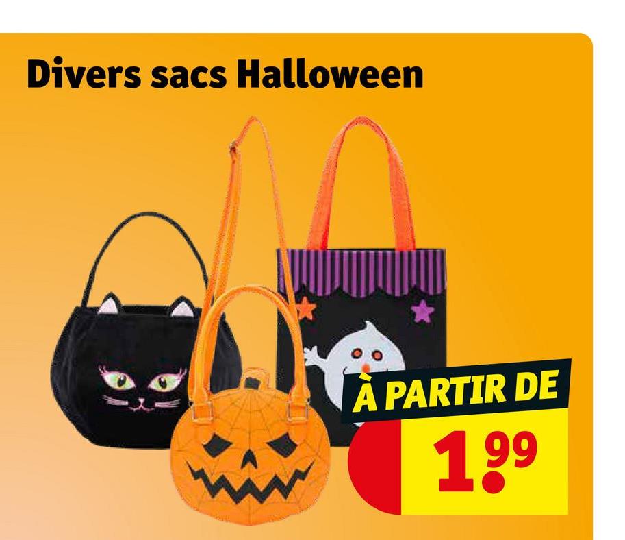 Divers sacs Halloween
