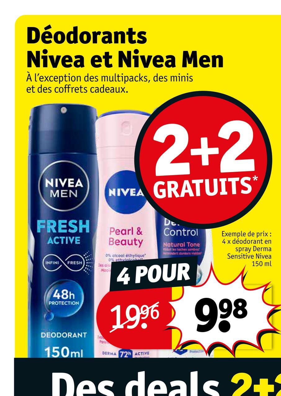 Déodorants Nivea et Nivea Men