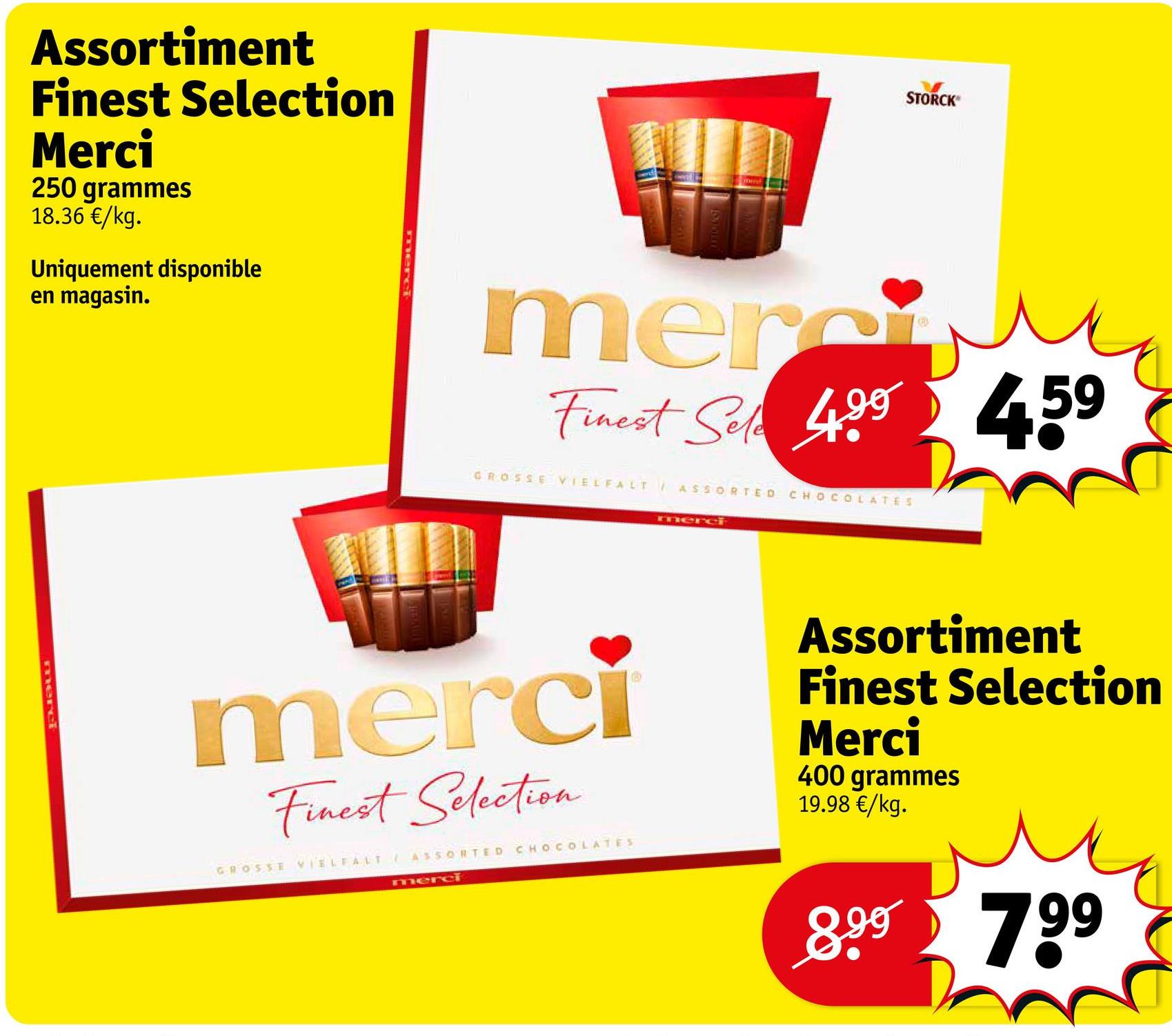 Assortiment Finest Selection Merci
