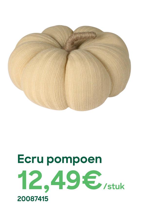 Ecru pompoen