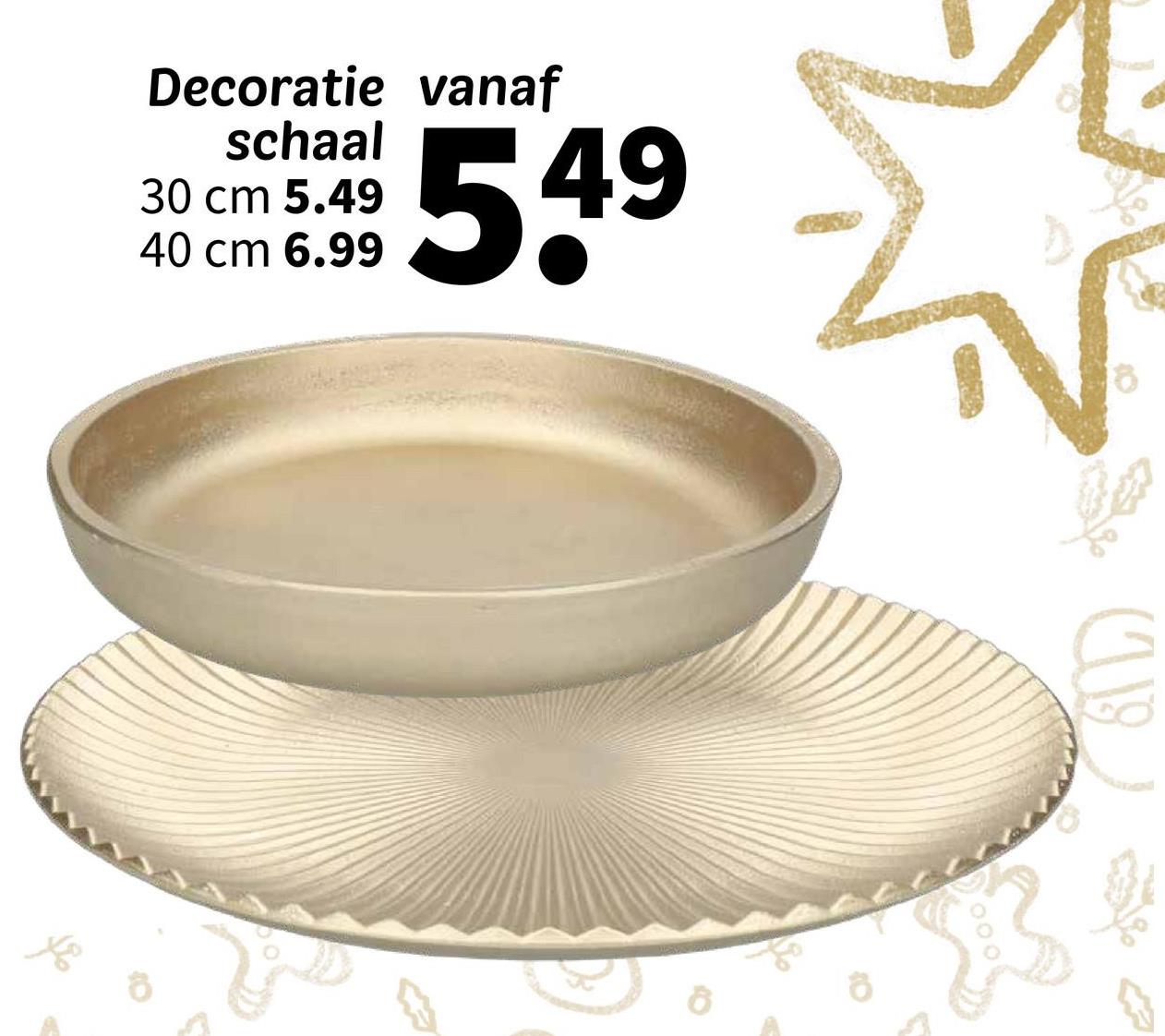 Decoratie vanaf schaal