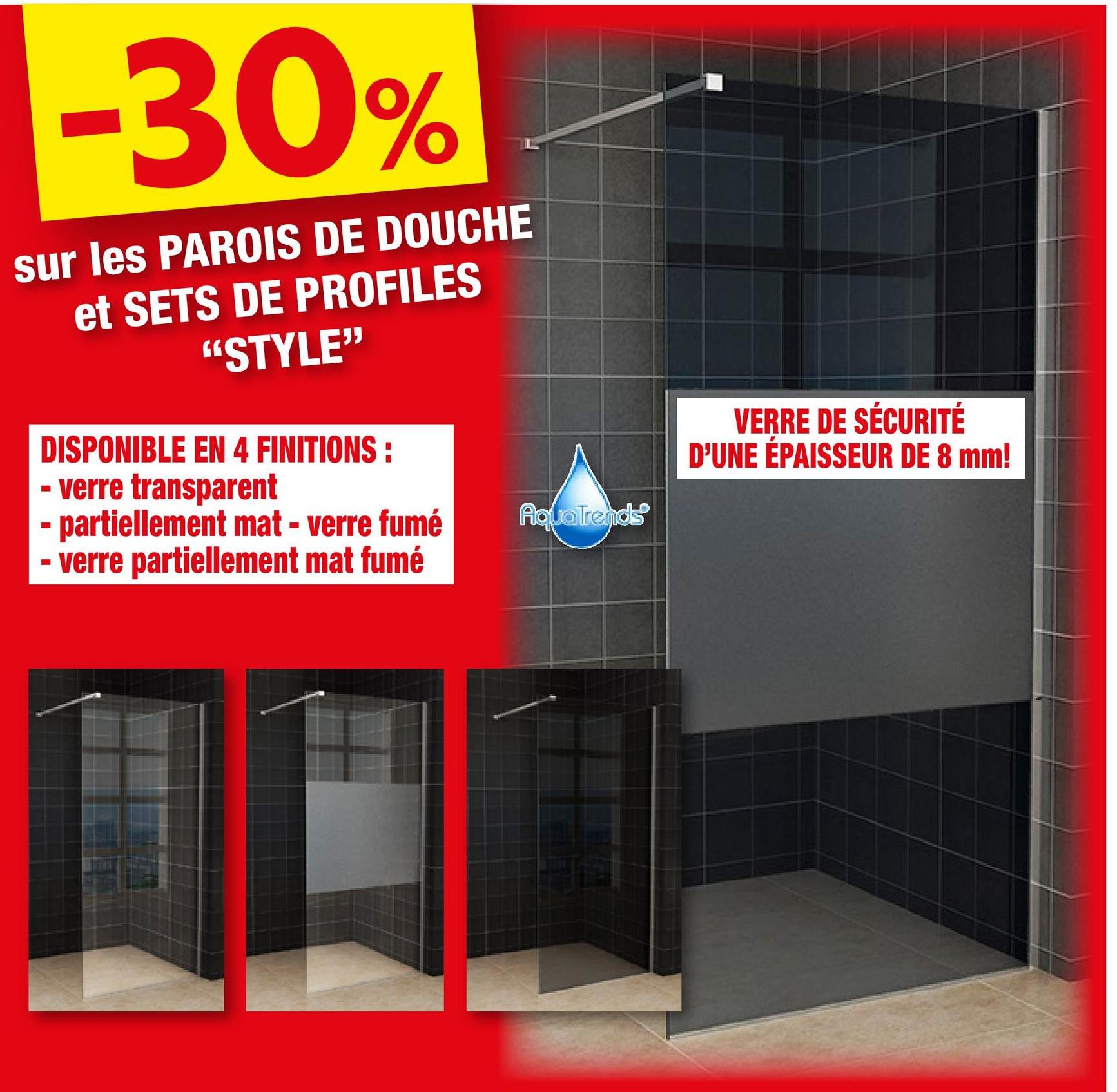 PAROIS DE DOUCHE et SETS DE PROFILS "STYLE"
