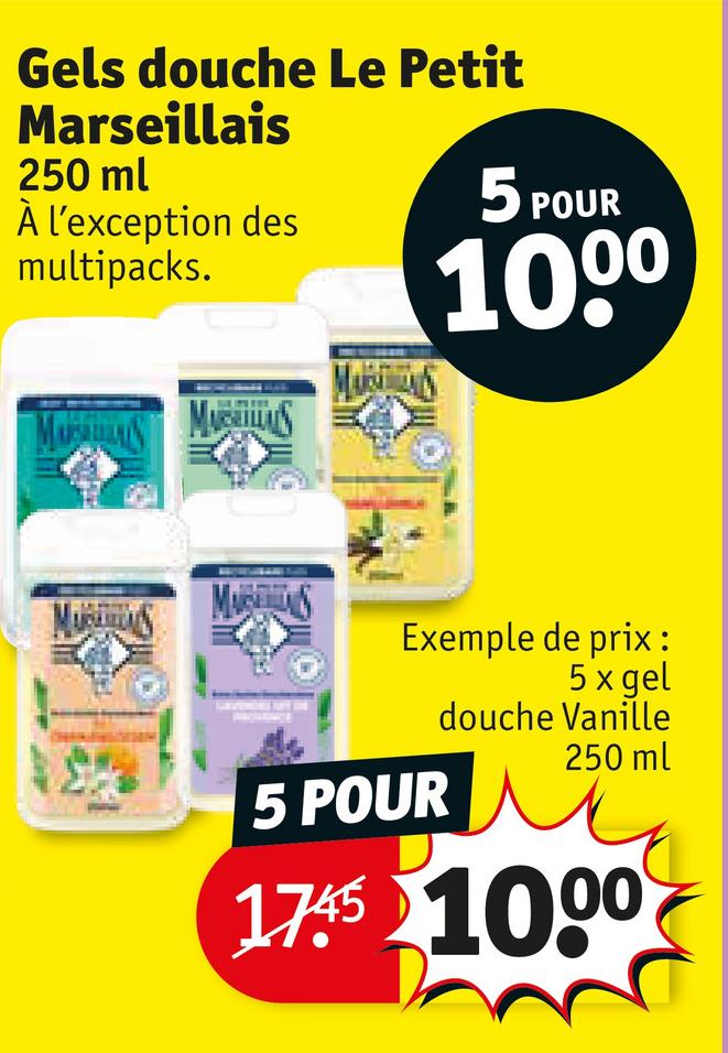 Gels douche Le Petit Marseillais